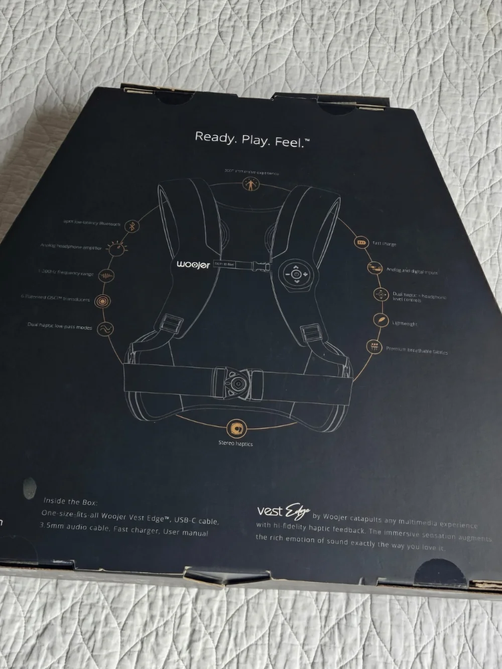 Black Wearable Haptic Backpack - Black